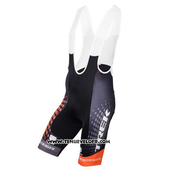 2016 Maillot Ciclismo Trek Selle San Marco Noir et Orange Manches Courtes et Cuissard